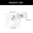 thumbnail image 3 of 8Pcs Suction Cup Clip Holders Clear Solution Portable for Household Use Bathroom Window Display Organization, 3 of 8