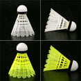 thumbnail image 4 of 12-Pack Plastic Badminton Shuttlecocks,Bexikou Nylon Feather Shuttlecocks with Great Stability and Durability,Hight Speed Training Badminton Balls for Indoor Outdoor Sports, 4 of 5