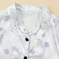 thumbnail image 3 of Hiijoy Infant Girls 2-Piece Pajamas Short Sleeve Shirt and Shorts Sleepwear, Sizes 1-6, 3 of 7