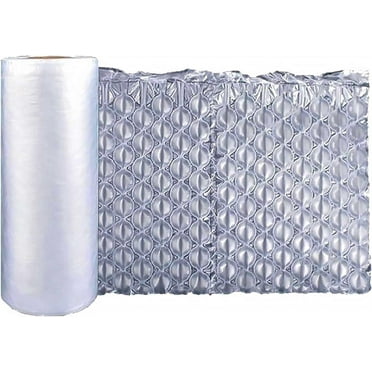 Air Cushion Film 984ft 16 Inch Width Roll Bubble Bags  for Gaps Filling & Cushioning, Anti-Shock, Moisture Resistant, High Air Tightness