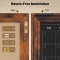 thumbnail image 4 of DOLLAR BOSS Chalk Board 24" x 18" Magnetic Calendar Chalkboard for Wall Hanging Chalkboards Sign Monthly Planner for Home Office Blackboard Rustic Brown Frame with 1 Liquidchalker 8 Magnets, 4 of 9