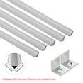 thumbnail image 4 of Clips para Tiras LED Uxcell, 30pcs Soportes de Montaje de Acero Inoxidable para Canal de Aluminio LED en Forma de V de 16mmx16mm, 4 of 7