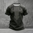 thumbnail image 2 of CONZONE Mens T-Shirts Short Sleeve Viking Mythology T-Shirts for Men Crew Neck Graphic Y2K Casual Summer Tee Tops, 2 of 3