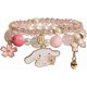 thumbnail image 1 of Kawaii Bracelet Crystal Pearl Bracelet, Anime Elastic Stretch Crystal Bead Bracelet Cute Cartoon Kawaii Elastic Beaded Bracelets for Girls Women, 1 of 4