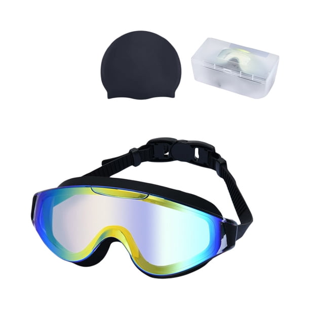 Gafas de natación antivaho HD con lentes de PC y silicona Puropod a prueba de fugas e hidrodinámicas para entrenamiento de largos en piscina al aire libre, 255 g