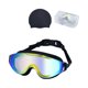 thumbnail image 1 of Gafas de natación antivaho HD con lentes de PC y silicona Puropod a prueba de fugas e hidrodinámicas para entrenamiento de largos en piscina al aire libre, 255 g, 1 of 2