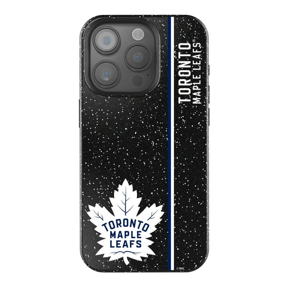 Keyscaper Black Toronto Maple Leafs Sidebar Bling iPhone Case