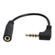 thumbnail image 3 of Cable adaptador de micrófono de 3,5 mm macho a 3,5 mm hembra, cable de conexión de 25,5 cm, color negro, 3 of 5