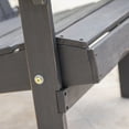 thumbnail image 3 of Hela Outdoor Rustic Acacia Wood Folding Adirondack Chair, Dark Gray, 3 of 5