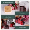 thumbnail image 5 of 10 Pcs Glass Spice Jars 8oz Clear Empty Square Food Storage Containers with Bamboo Airtight Lid and Labels - Thicken Small Glass canister, 5 of 8