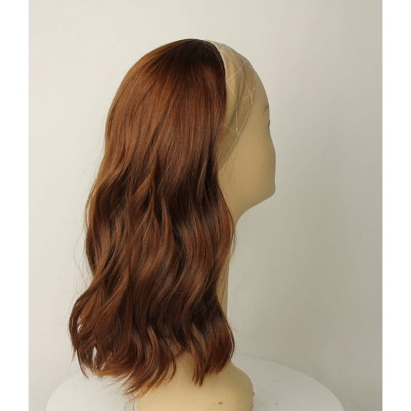 European Human Hair Freeda Wig Avalon Fall Red Size S