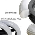 thumbnail image 3 of 7 Inch Front Caster,2pcs Wheelchair Replacement Wheels,Non-Slip Solid Tire,170mm Gray in BlackGray, 3 of 5