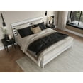 thumbnail image 3 of AFI Savannah King Solid Wood Low Profile Platform Bed, White, 3 of 12