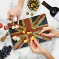 thumbnail image 5 of England Cutting Board, Grunge Union Jack Design National United Kingdom Country Flag Image, Decorative Tempered Glass Cutting and Serving Board, in 3 Sizes, by Ambesonne, 5 of 5