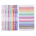 thumbnail image 1 of 2 Sheets DIY Acrylic Diamond Stickers Creative DIY Diamond Sticker Accessories Delicate Acrylic Crystal Beads Diamond Decals Manual Diamond Sticker Accessories for Girls Women Mixed Color, 1 of 6