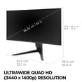 thumbnail image 5 of ViewSonic VX3418-2K 34 Inch 21:9 1440p 1ms 165Hz Gaming Monitor with FreeSync Premium, Eye Care, HDMI, DisplayPort and USB, 5 of 5
