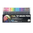 thumbnail image 2 of Chmadoxn Office & Stationery Double Line Pen Color Hand Account Pen Dream Metal Pen Hand-painted 24 Color Highlighter Marker Pen 3ml Water Color Pen, 2 of 9