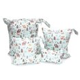 thumbnail image 5 of 4 piezas/juego de bolsas de almacenamiento de pañales para bebés con estampado de moda, reutilizables, lavables, impermeables, organizadores de tela húmeda y seca, bolsas húmedas con cremall, 5 of 5