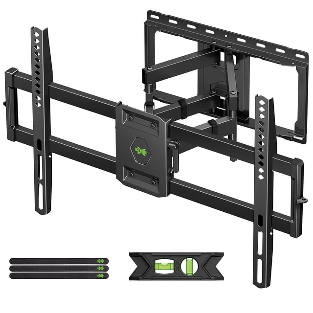 USX MOUNT Soporte de pared para TV de movimiento completo para la mayoría de televisores de pantalla plana/LED/4K de 47 a 84 pulgadas, soporte de montaje para TV con inclinación articulada giratoria d