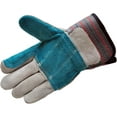 thumbnail image 3 of 6 Pairs Natural Leather Safety Work Gloves for Men and Women, Industrial/Construction/Gardening/ Driving ， Large., 3 of 8