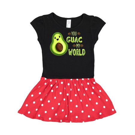 

Inktastic You Guac My World with Cute Avocado Gift Toddler Girl Dress