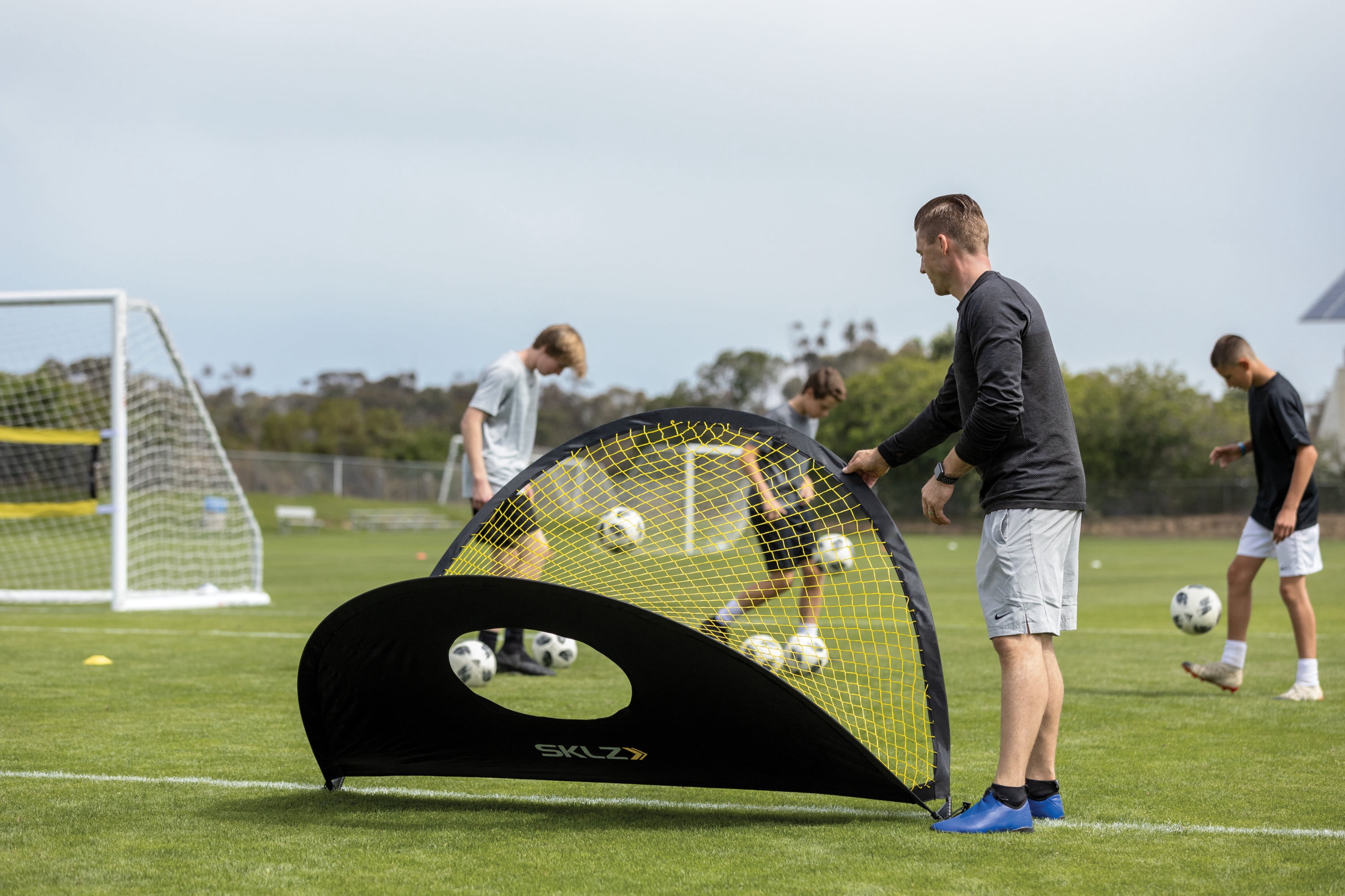 SKLZ Precision Two-Sided Pop-up Soccer Goal and Practice Target, 6'x4'