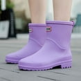thumbnail image 2 of Women Rain Boots Ankle Rain Boots Waterproof Non- Casual Shoes Short Rain Boots Wide Calf For Gardening Outdoor Work And Everyday Wear Rain Boots, 2 of 8