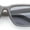 Grey Glitter - Black, variant on Womens Hipster Narrow Rectangle Horn Rim Plastic Bevel Rim Sunglasses Black - Yellow