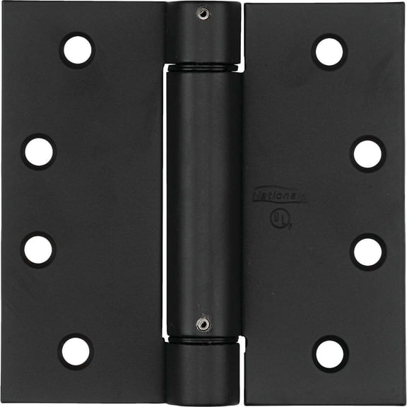 National Hardware 4 In. Oil Rubbed Bronze Square Spring Door Hinge N350-793