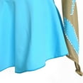 thumbnail image 5 of LIUHUO Custom Long sleeved Figure Skating Dress Girls Ladies Blue Spandex with Diamond Decor Leaf Pattern, 5 of 7