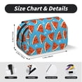 thumbnail image 5 of Sikiie Cartoon Watermelon Print Flip Double-layer Pencil Case, All-purpose Stationery Bag for Study and Office, Zipper Design, Unisex, 5 of 7