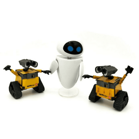Pixar Wall-E And Eve Action Figure Robot Toys Movie Posable New in Box