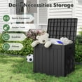 thumbnail image 5 of BiFanuo 31 Gallon Lockable Resin Outdoor Storage Bin, Weatherproof Deck Box for Patio Furniture Cushions, 5 of 8