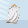 thumbnail image 2 of Bovxnpu Summer Boys Top, Toddler Tank Top Kids Undershirts, Summer Children's Cotton Boys' Thin Girls' Sleepwear Inner Underwear Round Neck Top 5-6 Years, 2 of 3