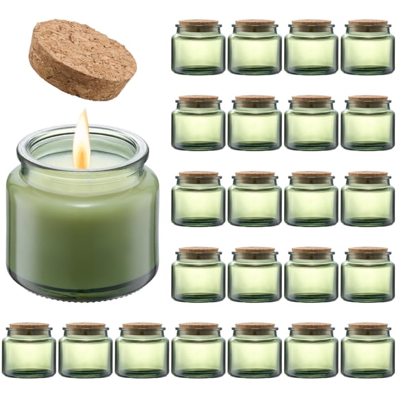 Frascos de vidrio Danmu para hacer velas, 90 ml, paquete de 24