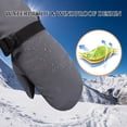 thumbnail image 2 of Waterproof Winter Children Gloves Warm Kids Ski Gloves For Boys Girls Toddler Snow Mittens Outdoor(Gray,L), 2 of 6