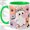 Green, variant on Bubble Gum Ghost Accent Mug, 11oz Ceramic Coffee Cup for Halloween