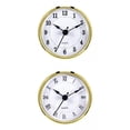 thumbnail image 1 of GROWTH TANK 2Pcs Clock Insert for Home Wall Gold Rim Roman Gold Rim Arabic, 1 of 8