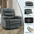 thumbnail image 5 of Korser Oversized Swivel Rocker Recliner Chair for Adults 40.6'' Wide for Nursery Living Room,Grey, 5 of 7