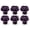 purple, variant on 6 Piece Ceramic Rose Flower Cabinet Knobs – Decorative Drawer Pull Handles with Mounting Screws, Vintage Style Hardware for Dressers, Cabinets & Furniture (9 Colors Available)