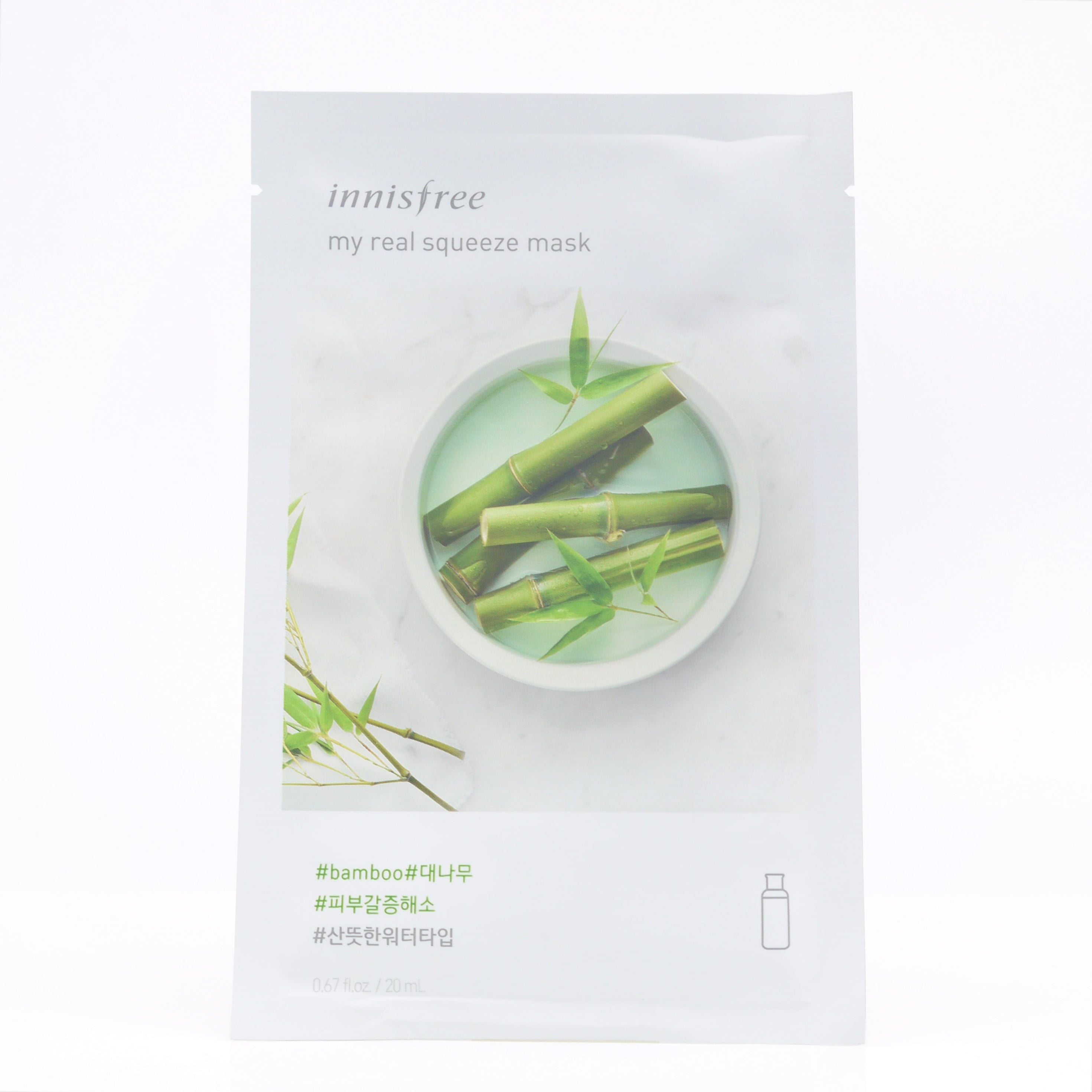 Innisfree My Real Squeeze Mask Bamboo 20 ml[Set of 5 Masks ]