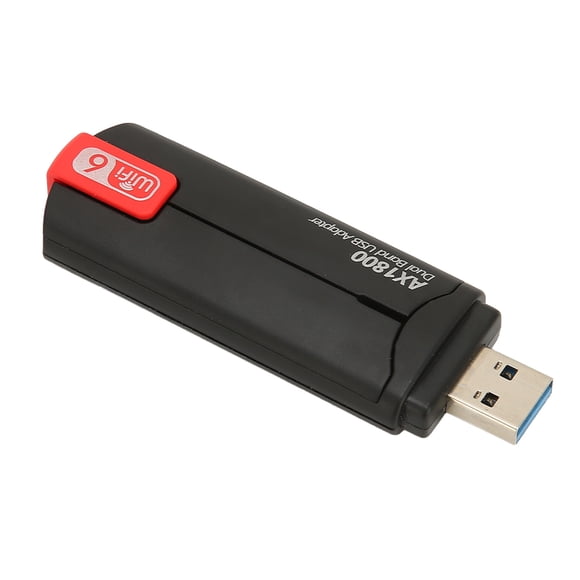Wireless Internet Card, MU MIMO Technology Easy To Use 1800Mbps USB WiFi Adapter For Office