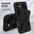 thumbnail image 3 of Funda de teléfono MZELQ para iPhone 16, silicona, diseño de mariposas, 3 of 6