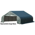 thumbnail image 2 of 18' x 20' x 9' Peak Style Shelter, Green Cover, 2 of 2