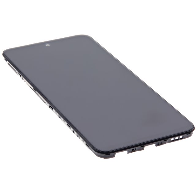 Esource Parts LG K52 Q52 LCD Assembly With Frame Refurbished Black Replacement