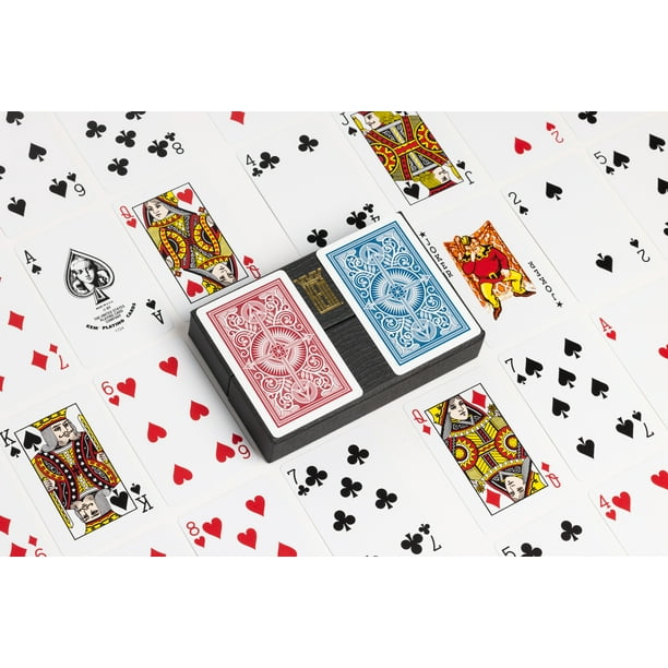 KEM Poker Playing Cards, Standard / Blue and Red