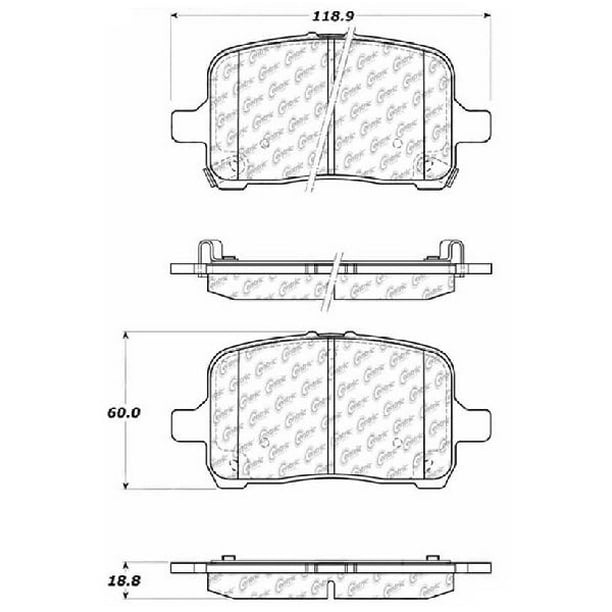 Go Parts Oe Replacement For 2004 2007 Saturn Ion Front Disc Brake Pad Set For Saturn Ion Maxx Lt Red Line Walmart Com