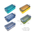 thumbnail image 2 of 3-Pack Clear Hard Plastic Fishing Tackle Boxes, Luminous Portable Storage Organizer for Lures Hooks Sinkers, Durable Case for Freshwater Saltwater Sea Fishing Outdoor Use, 2 of 7