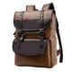 thumbnail image 2 of Mochila para portátil de piel sintética con divisores interiores, multiusos, resistente al agua y portátil. caqui, 2 of 9