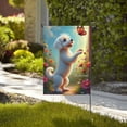 thumbnail image 4 of Welcome Spring Summer Garden Flag Cute Dog With Butterfly Double Sided 12x18 Inch Outdoor Yard House Flag Decoration, 4 of 8